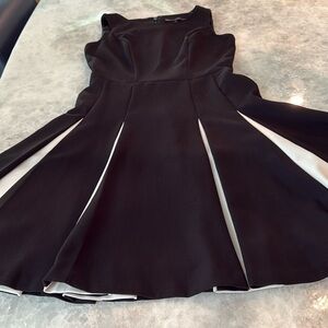 White House Black Market Pleated Fit and Flare Dress